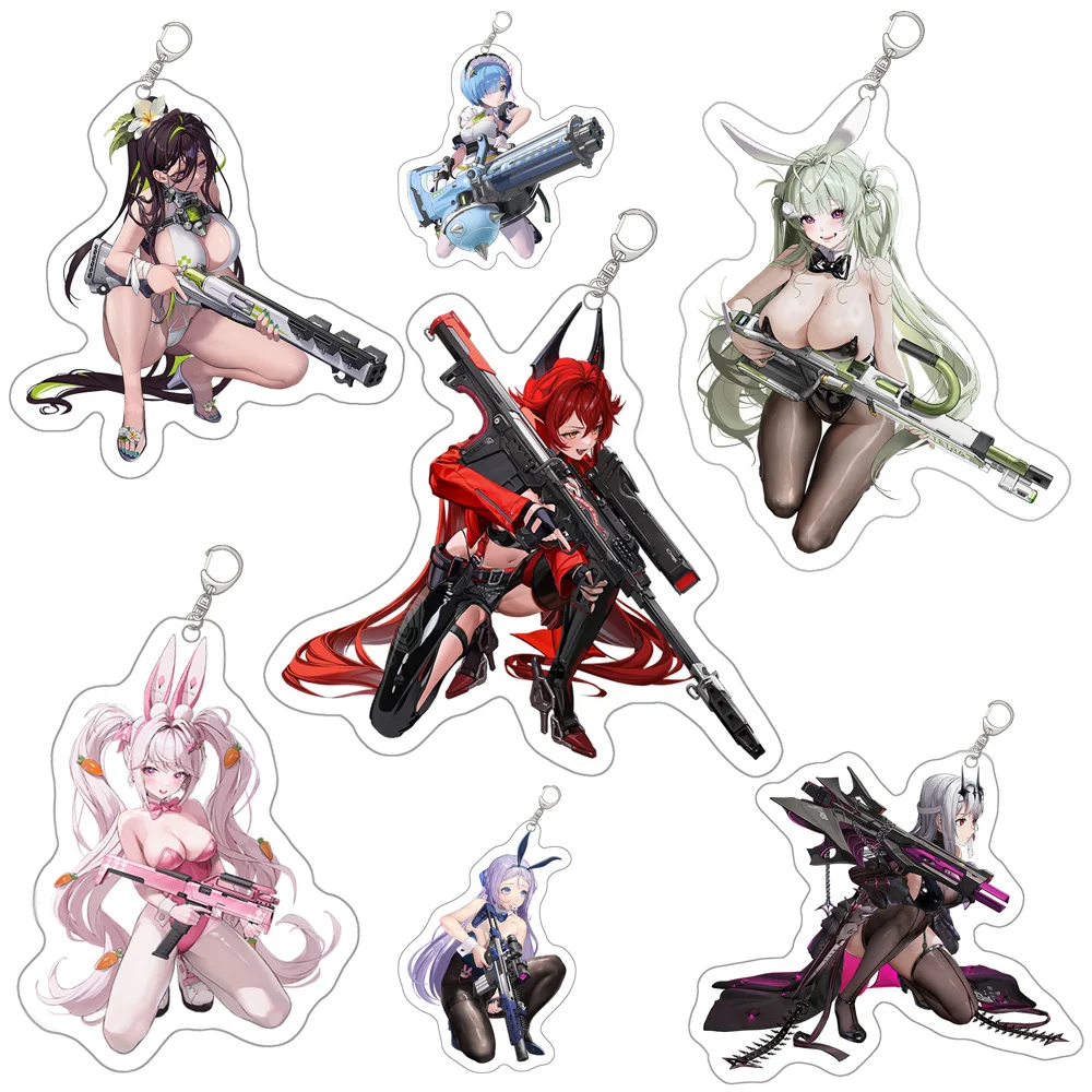 Loen Store Goddess of Victory: Nikke game character sexy gir Red Hood Scarlet Dorothy keychain keyring shooting games Snow White