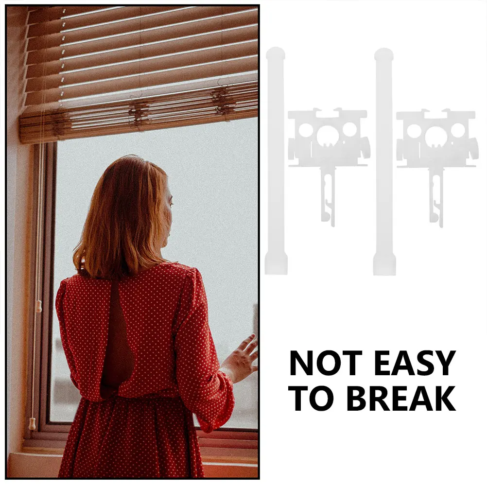 

1Set Vertical Blind Carrier Replacement Stems PP Material Simple Structure Long Lasting Blind Repair Accessories