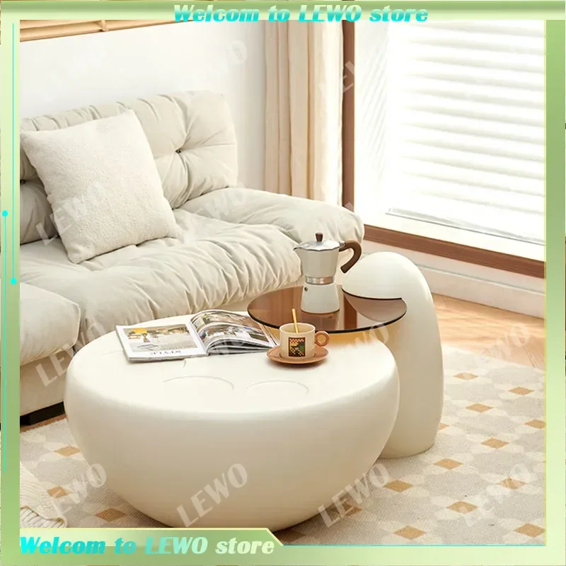 

Modern Bedroom Coffee Table Trau Organizer White Mobile Living Room Coffe Table Small Apartamento Stoliki Do Kawy Furniture