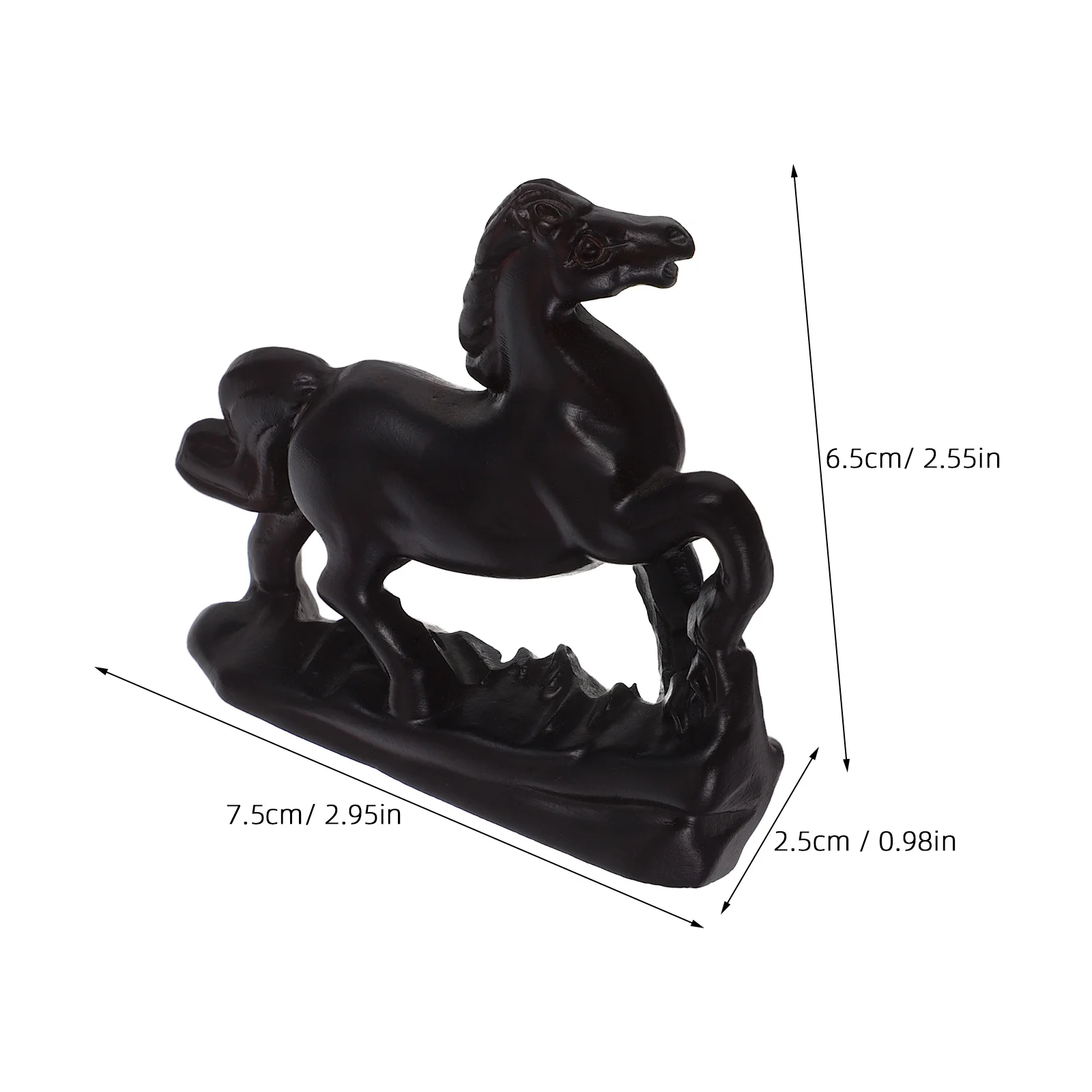 خشبية فنغ شوي تمثال حصان 8 سنتيمتر خمر الخشب الحيوان النحت الصينية زودياك الشكل 2026 السنة الجديدة الديكور غرفة المعيشة المنزلي #5