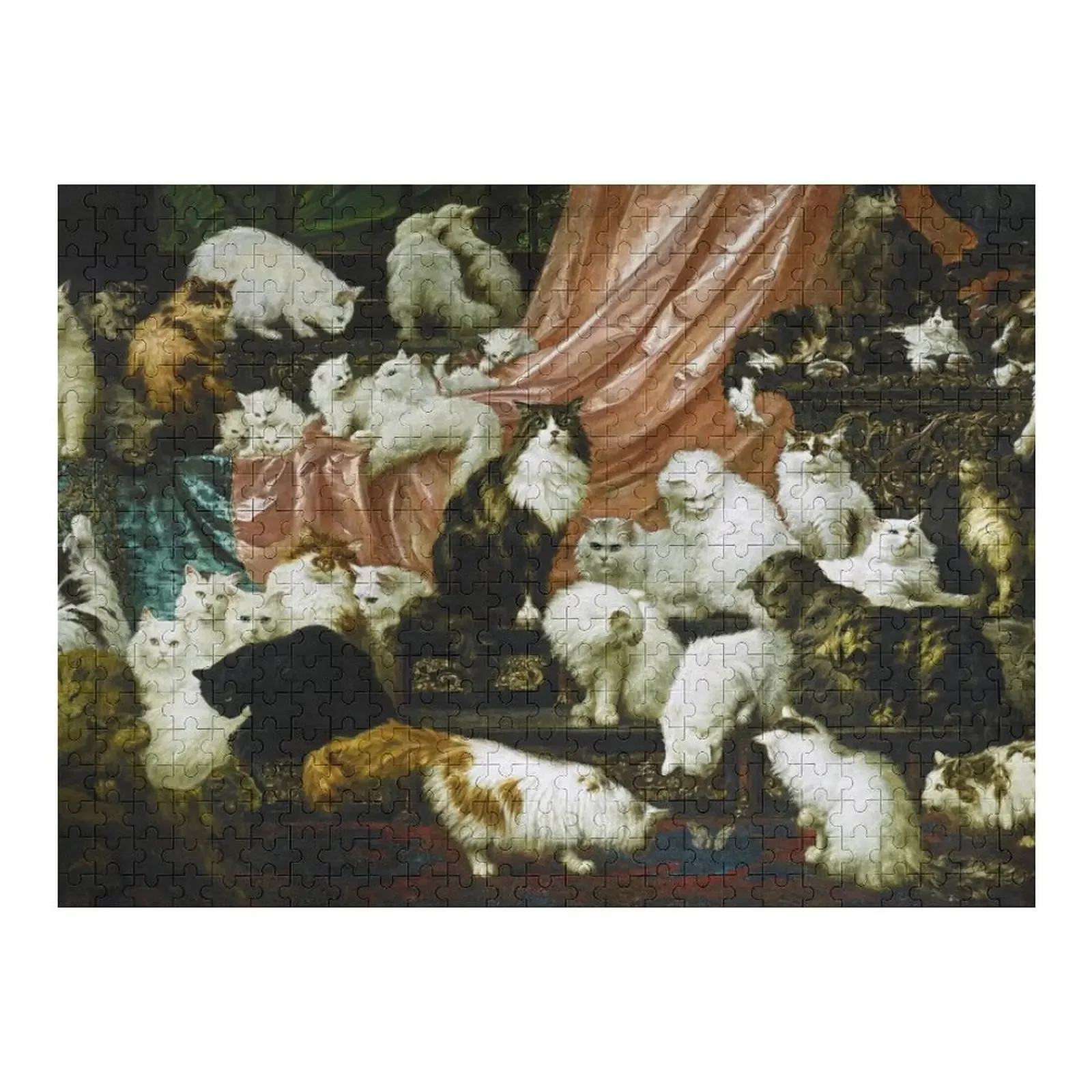 

My Wife's Lovers by Carl Kahler (1893) Jigsaw Puzzle Name Wooden Toy Personalized Gift Children Puzzle