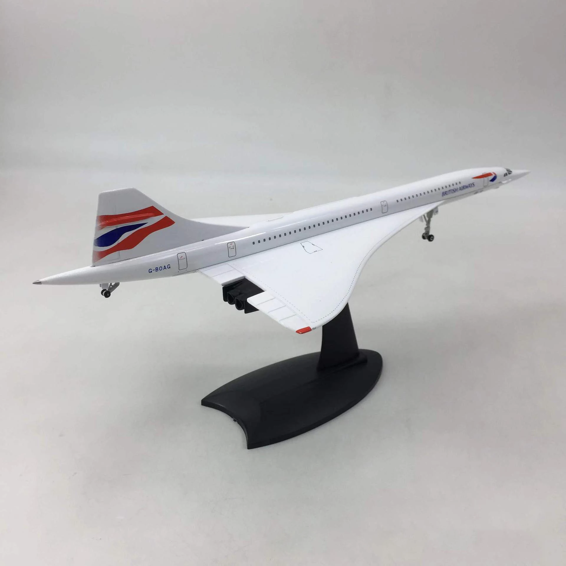 31*13*6 سنتيمتر 1/200 مقياس الخطوط الجوية البريطانية F-BVFB كونكورد طائرة نموذجية طائرة عرض ثابت مفصل للغاية تحصيل #5