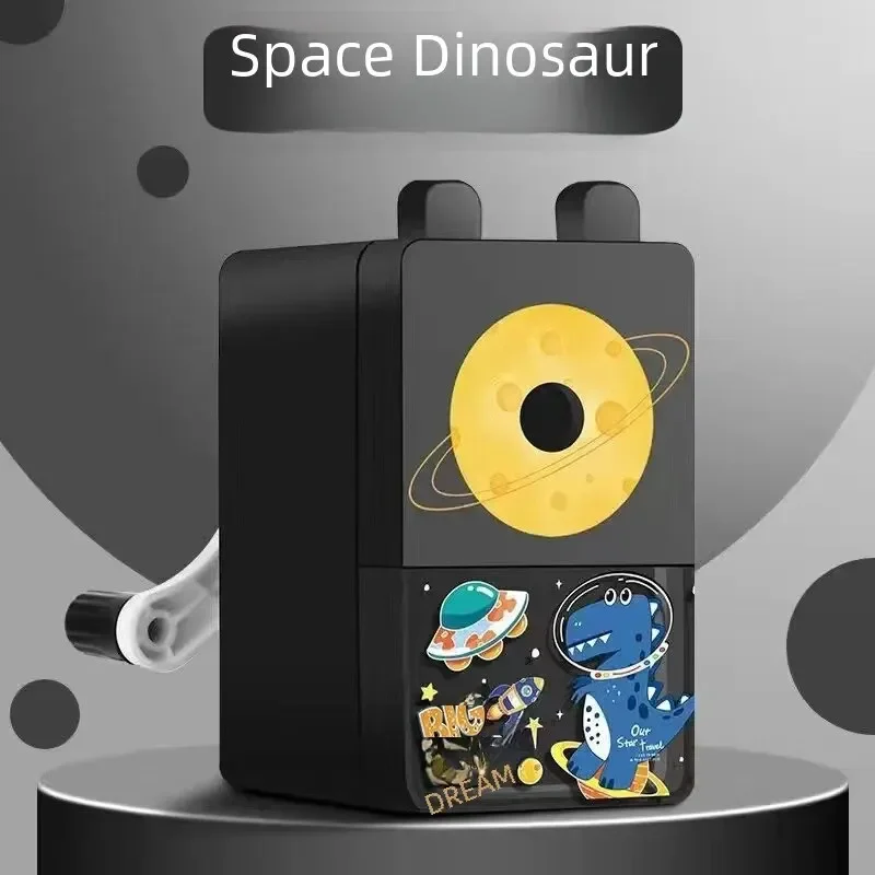 Cartoon Pencil Sharpener Hand Cranked Automatic Lead In Pencil Sharpener Labor-saving Single Hole Pencil Sharpener Stationery