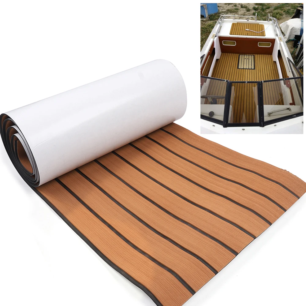 

Universal 94.5"X17.7" Autos Boat Marine Flooring Yacht EVA Foam Mat Teak Decking