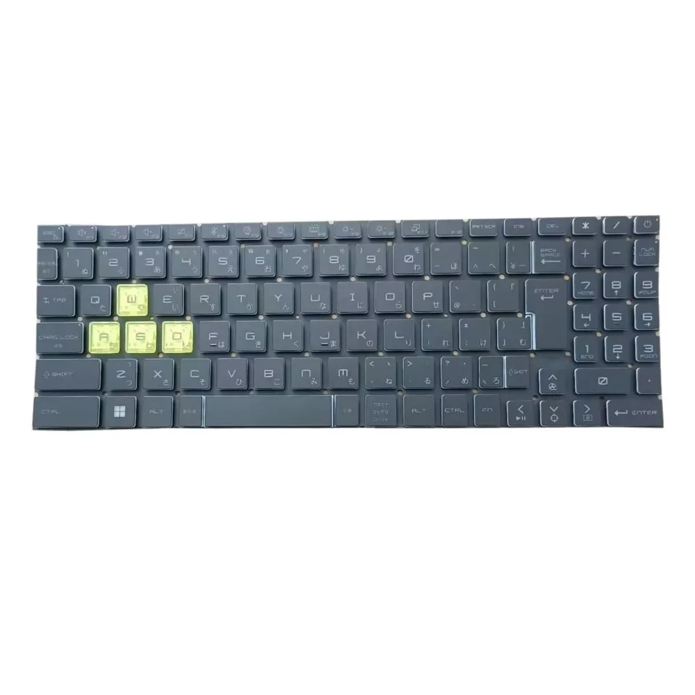 For MSI Crosshair 17 No Backlit JP Keyboard Limited Edition Crosshair 17 A11UCK A11UEK A11UDK Japanese JP Black No Frame New