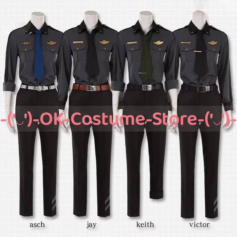 [Customized Size] HELIOS Rising Heroes Asch Jay Keith Victor Cosplay Costume Anime Outfit Hero Suit Halloween Party Uniform