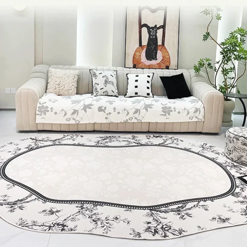 Carpet Living Room Bedroom Rug Christmas Sofas Bedside Round Lounge Rug Decoration Room Retro Tapete Para Sala Home Furniture