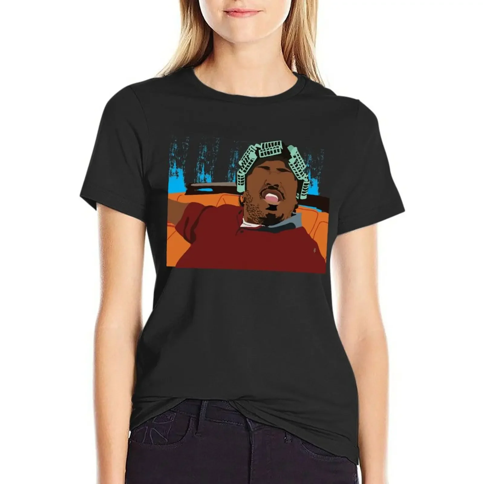 

Friday - Big Worm T-Shirt blanks Blouse anime clothes plain Woman clothes