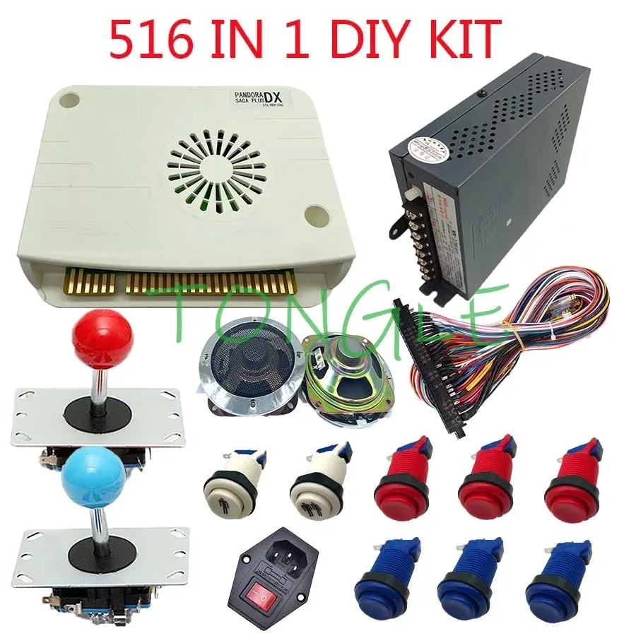 Arcade SAGA PLUS DX Vertical Arcade Machine Board 516 in 1 DIY Kit, 2 Players, Trackball Version for Cocktail Cabinet, New