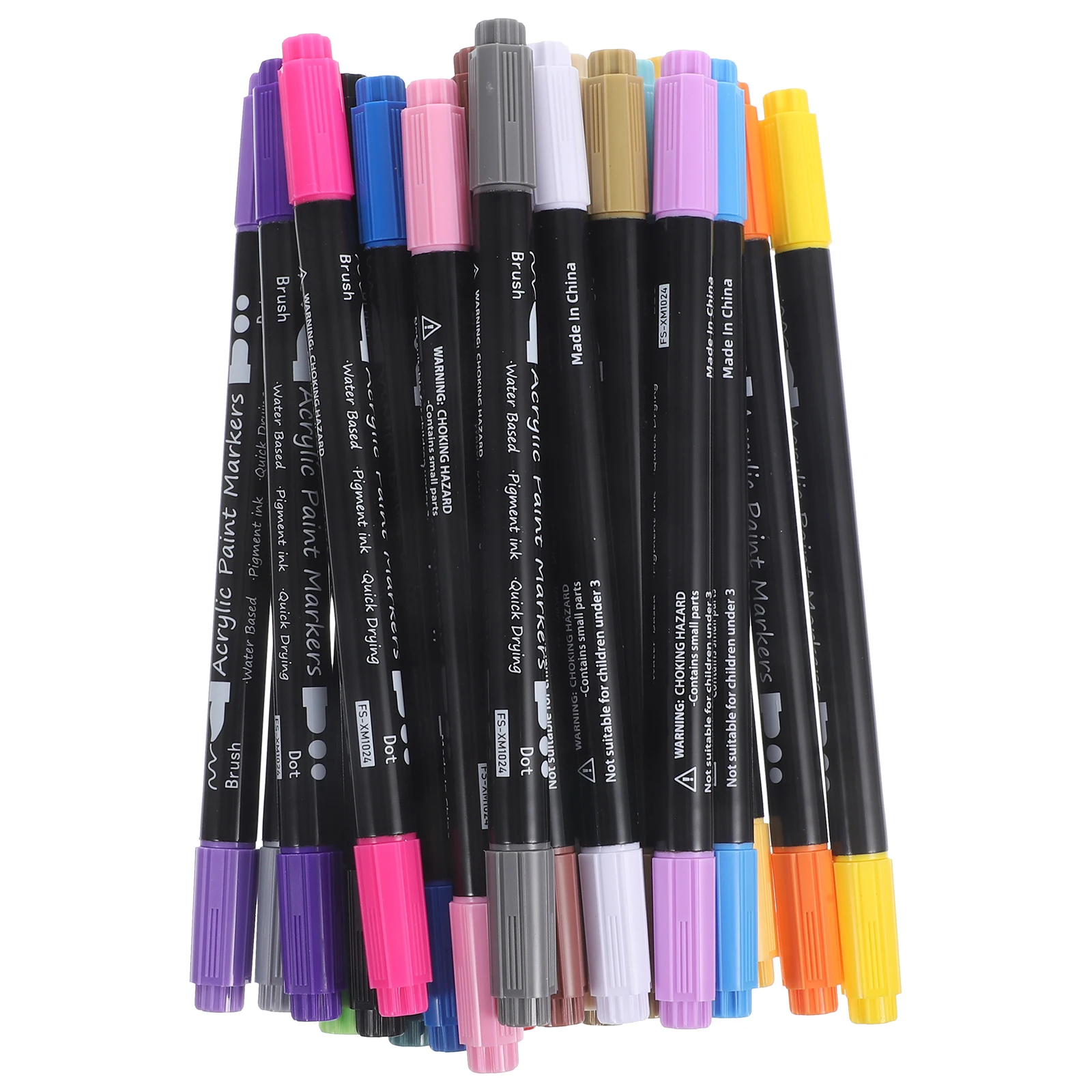 

24 Colors Acrylic Pens Soft Tips for Adults Acrylic Pen DIY Crafts Drawing Markers Supplies Paint Marker Set