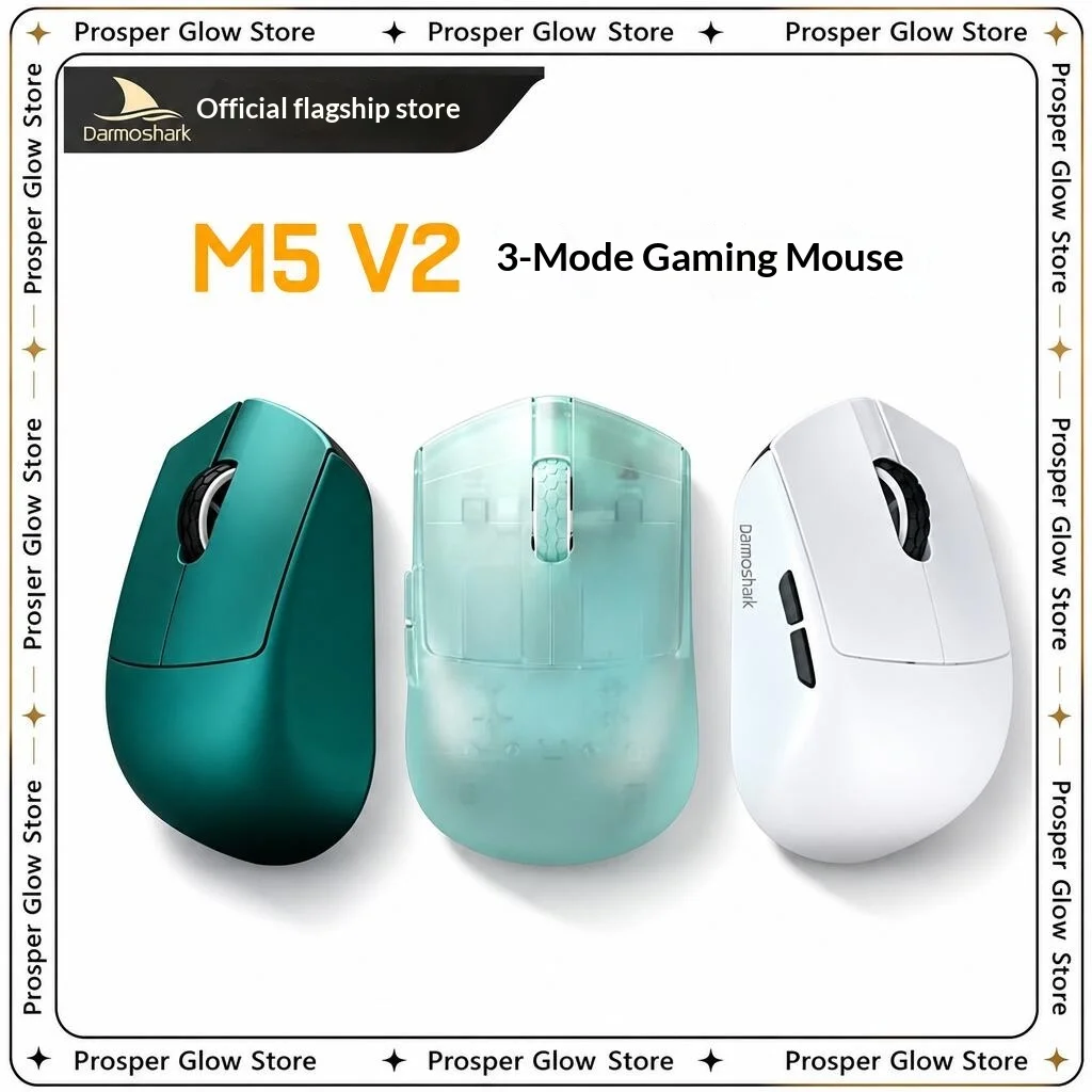 Genuine Darmoshark M5Pro M5 V2 Wireless Gaming Mouse 36G Lightweight Ergonomic 3 Mode 8K 3950 Sensor For Gamer Office Gifts