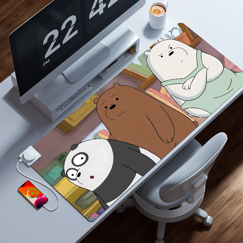 

Funny Anime N-naked B-bear Mousepad Large Computer Gaming Accessories Desk Mats Anti-slip Laptop Soft Mouse Pad