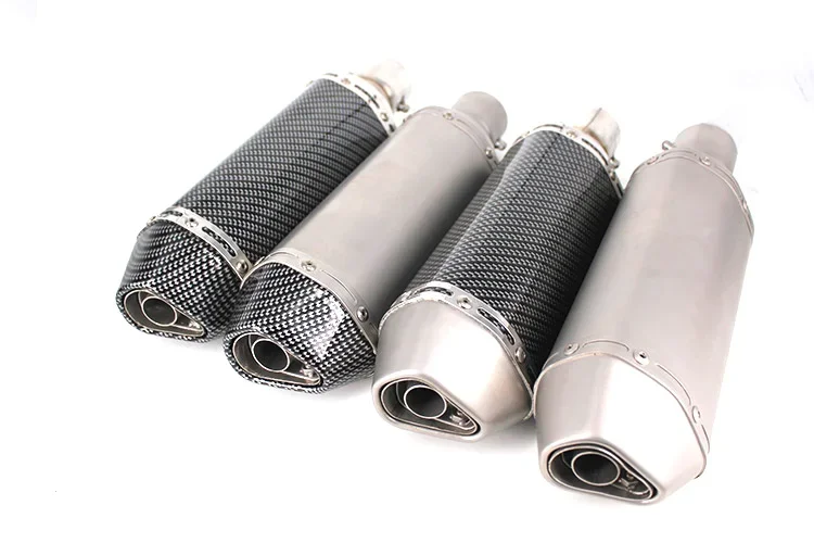 For Nmax Tmax530 Msx125 GSR600 CHmotor Carbon Fiber Motorcycle Exhaust Muffler Pipe 250cc 350cc 600cc Escape Moto Tube