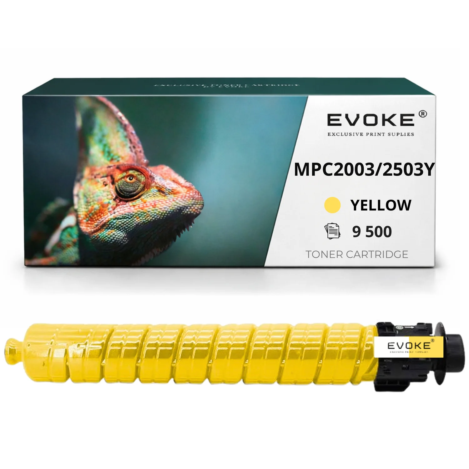 Evoke compatibele toner voor Ricoh Mpc-2003 2503Y Mpc2003Y Mpc2503Y Mpc2003 Mpc2503 841926 Geel 9500 pagina's Aficio Mp C2003Sp C2503 C2503Sp C2004 C2011