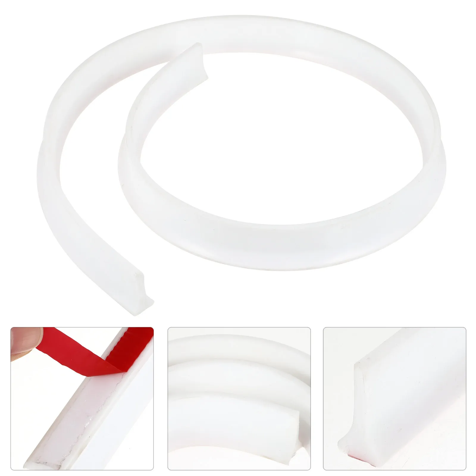 

Premium Silicone Water Retaining Strip Self-Adhesive Countertop Shower Bathroom Toilet Threshold Seal Strip Kitchen Desktop