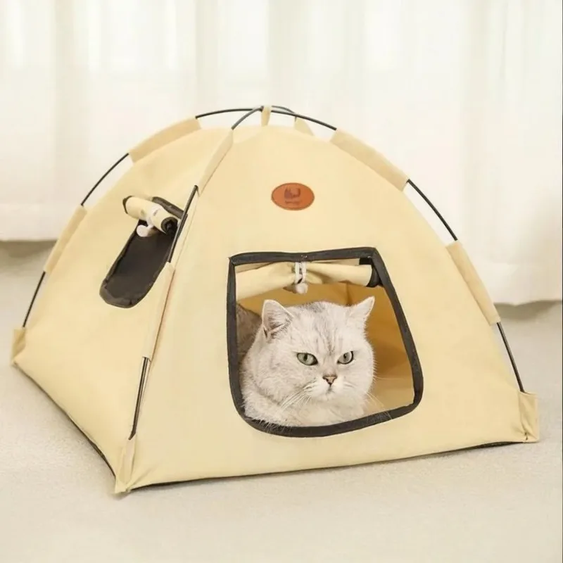 

Summer Cooling Pet Bed Tent Four Seasons Waterproof Outdoor Cat and Dog House Breathable PortableTravel Cat Bed Pet Products