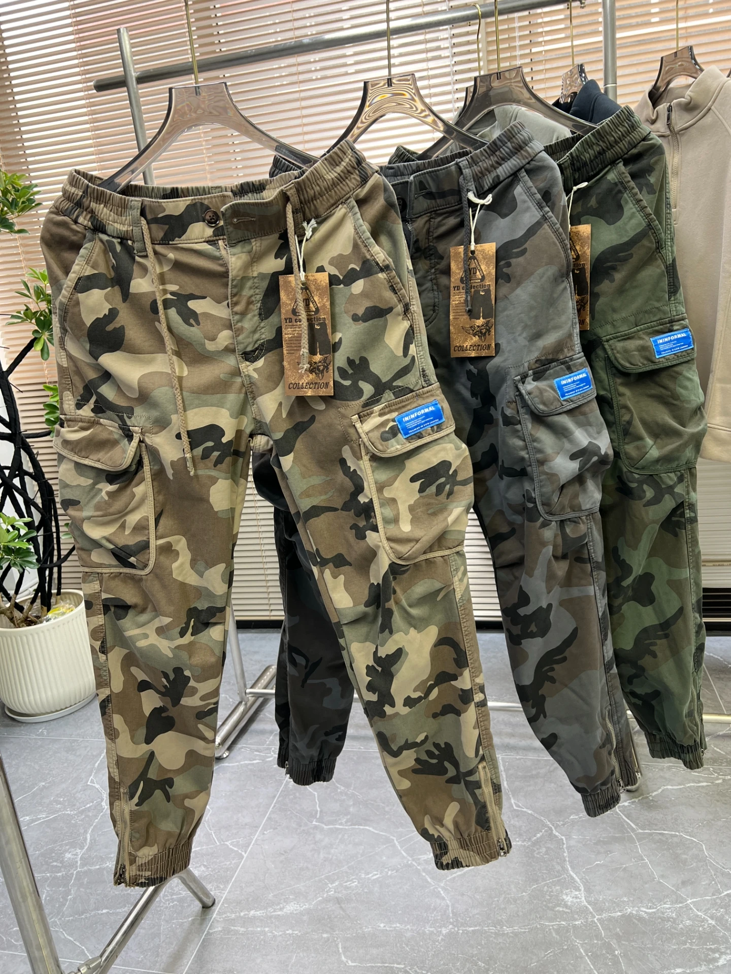 

Камуфляжные рабочие брюки Thiened Fce, мужские модные военные брюки-карго, облегающие брюки, осенне-зимняя повседневная одежда