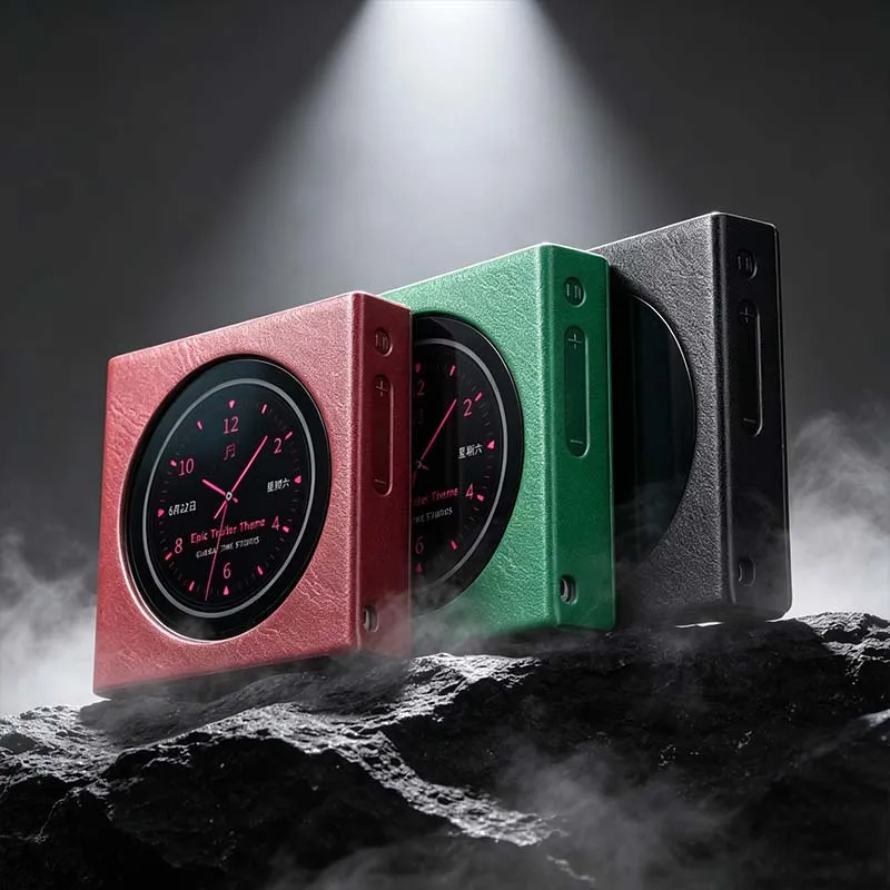 FiiO PU Leather Protective Case Set Compatible with SK-DISC Portable Lossless Music Player Magnetic Cover And Tempered Film