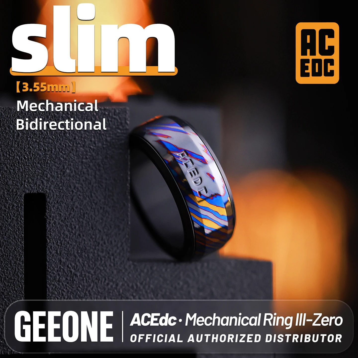 ACEDC Mechanical fidget ring two model of the ring antistress for adults