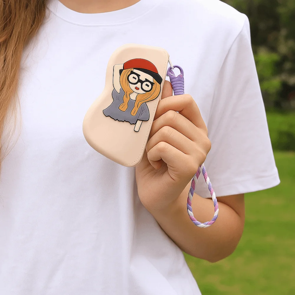 متعددة الوظائف سيليكون نظارات حقيبة مقاوم للماء الكرتون سيليكون النظارات حقيبة التخزين الغبار النظارات الشمسية تخزين كليب #4