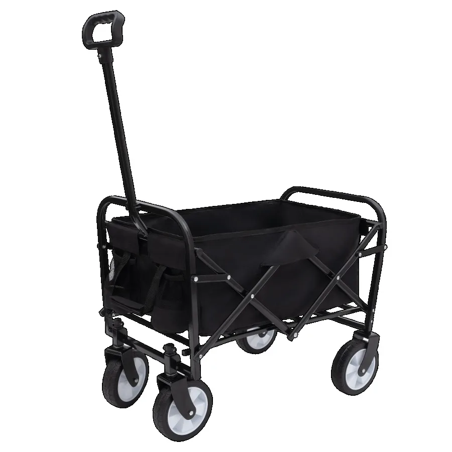 

Collapsible Foldable Wagon Cart Beach Wagon Heavy Duty Utility Cart Utility Wagon Grocery Cart for for Camping Shopping Sports