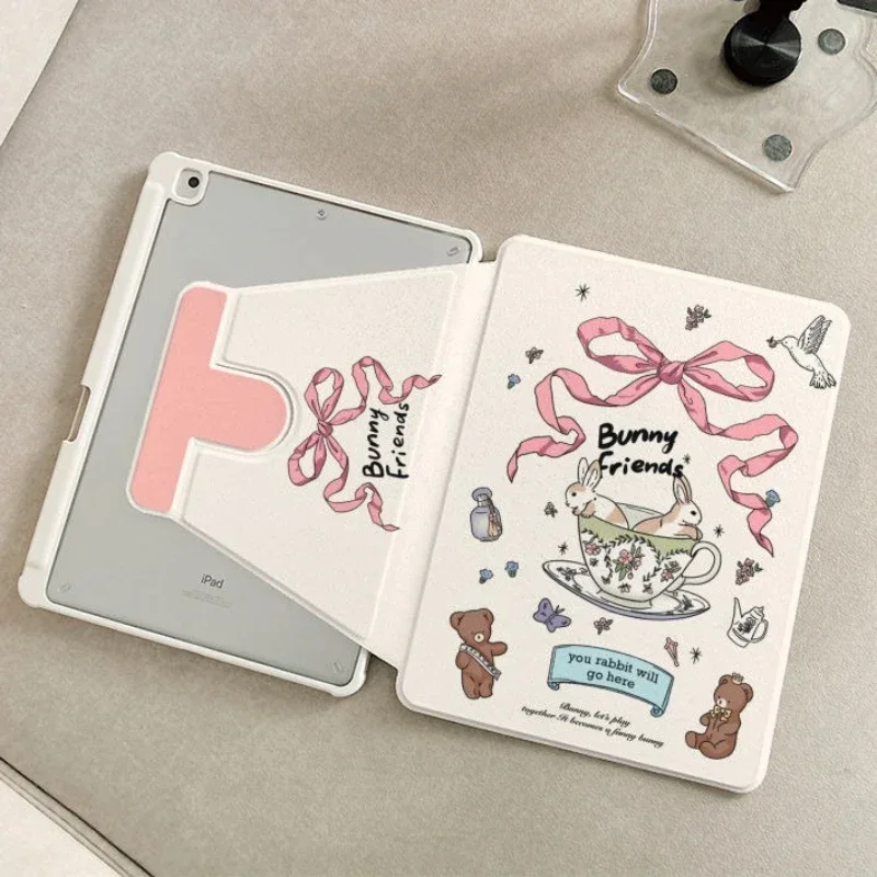 

Smart Stand Case Cover for Ipad Air 4th Generation Case Air6 5 4 Pro 11 2nd 3rd 4th Ipad 2017 2018 9.7inch 10.2 9th 8th 7th Bear