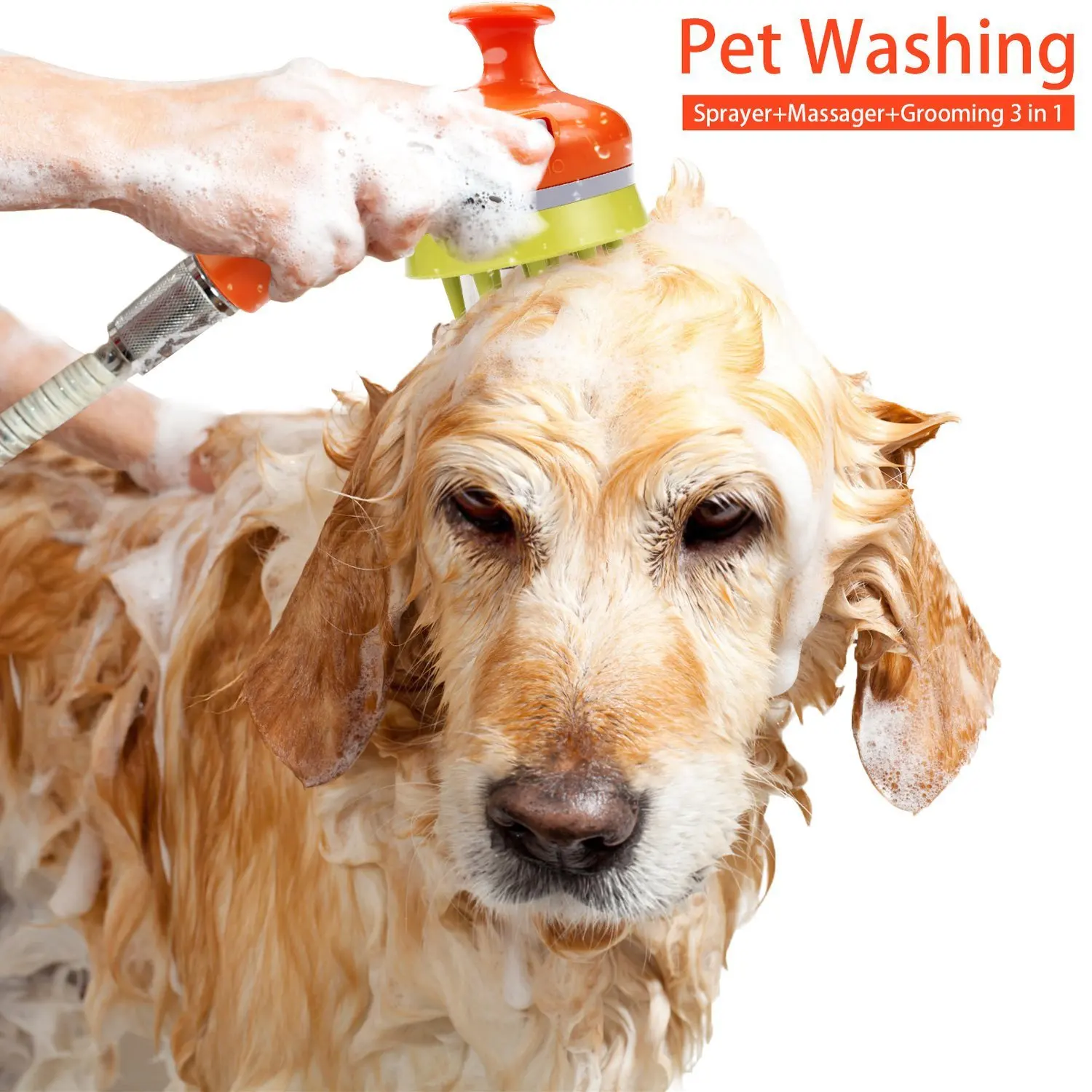 

Pet Bath Sprayer Dog Special Shower Head Sprayer Faucet Booster Bubble Sprayer for Dog Cat Washing Grooming