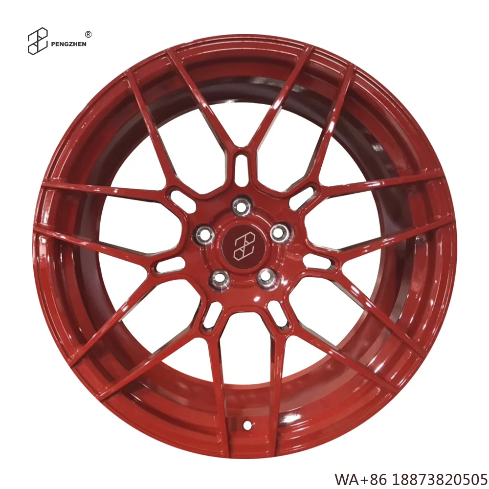 For  New Custom Candy Red Aluminium Alloy Forged Multi-Spoke Wheels 18-21 Inch 5x120 Passenger Car X5 40mm/25mm 4 Pieces