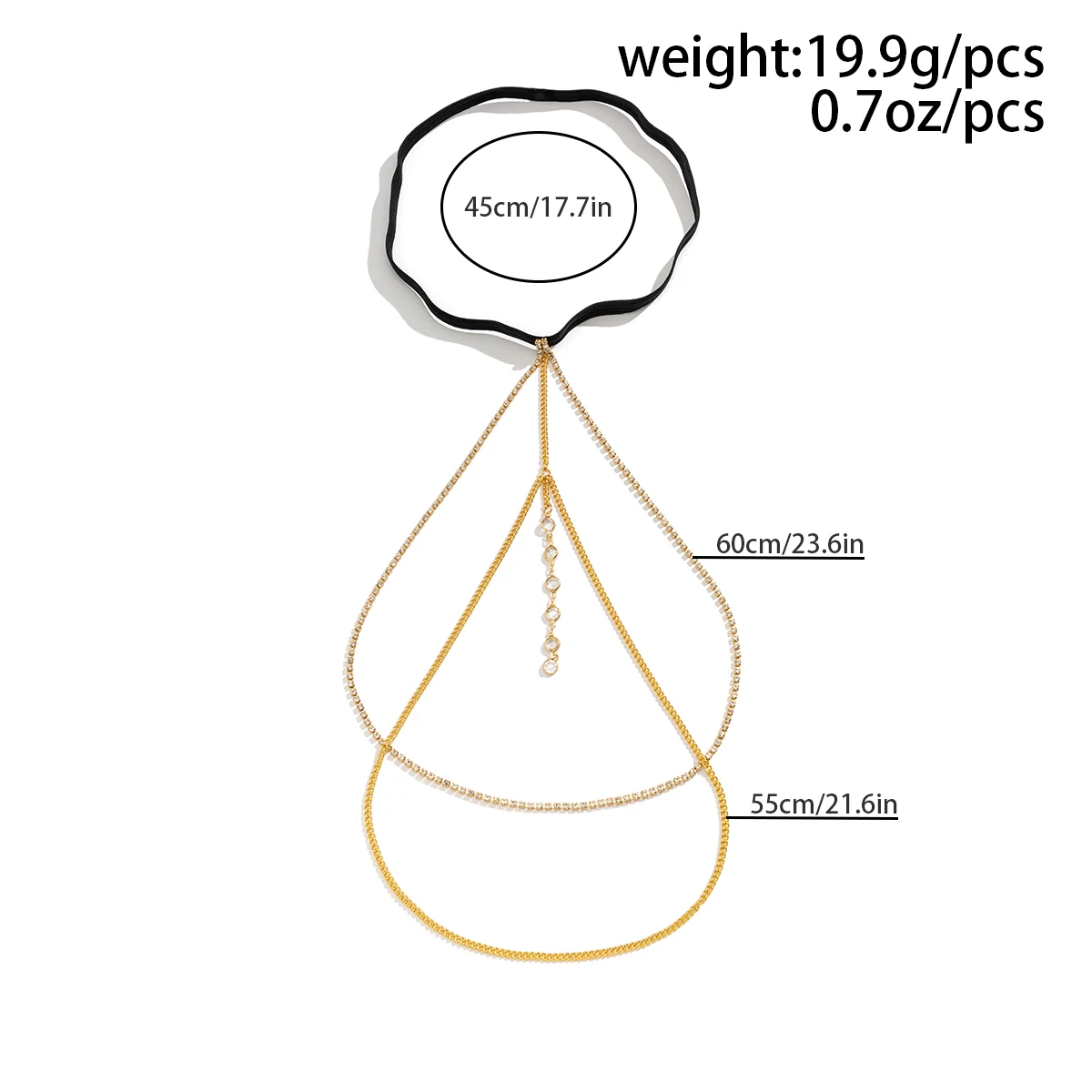 PuRui Sexy Full Rhinestone Leg Chain for Women Zircon Charm Cross Thigh Leg Chain Body Jewelry Summer Accessories Party Classic