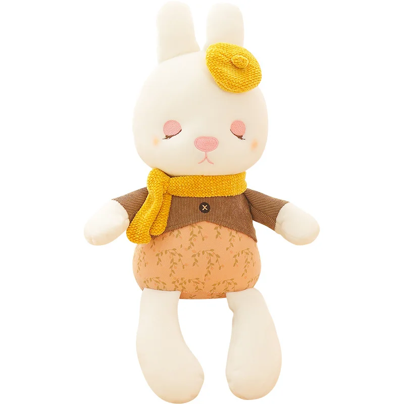 

35cm Kawaii Scarf Bunny Dressed Rabbit Toy Plush Dolls Stuffed Soft Anime Accompany Sleep Toy Home Decor Gift Baby Toys