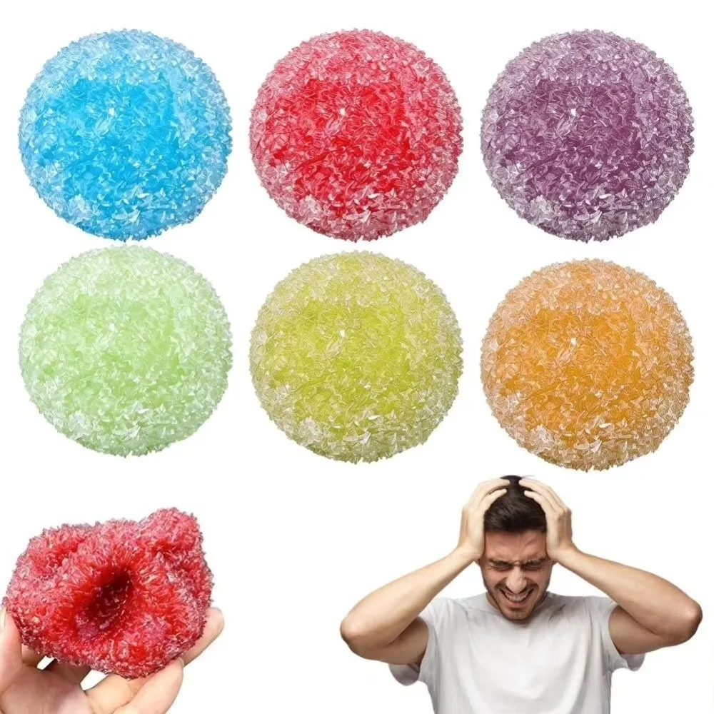 Bayberry Crispy Skin Ball Slow Rising Crushed Ice Cracking Squishy Shapeable Super Soft Sensory Fidget Ball Reduce Anxiety