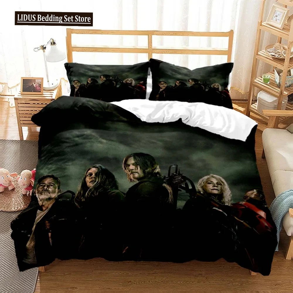 

Horror Die Walking Dead Printed Bedding Set Luxury Queen Bedding Set Soft And Comfortable Customized Bedding Set For Boy