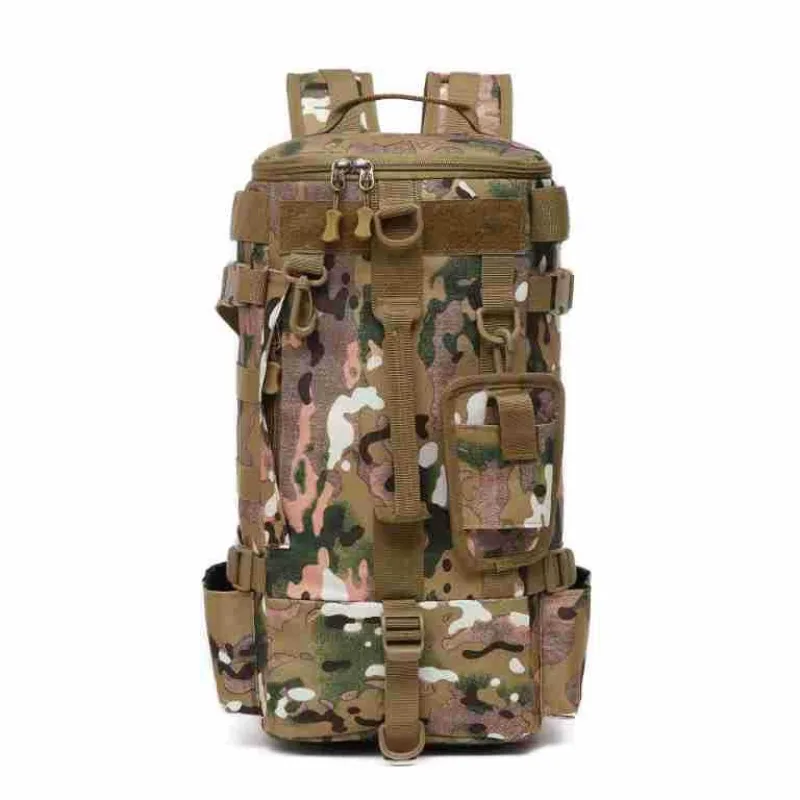 New Multifunctional Fishing Tackle Backpack Lightweight Tactical Soft Tackle Box Storage Bag with 4 Trays and Rain Cover