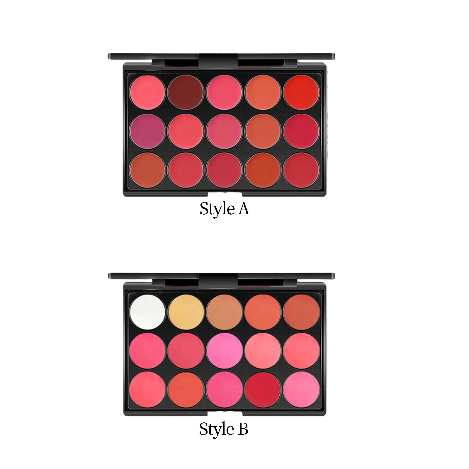 Lippenstift-Palette, Palette, professionelles kosmetisches, nicht klebriges Lipgloss-Make-up-Set, 15 Farben für nackte Lippen, Geschenk für Anfänger