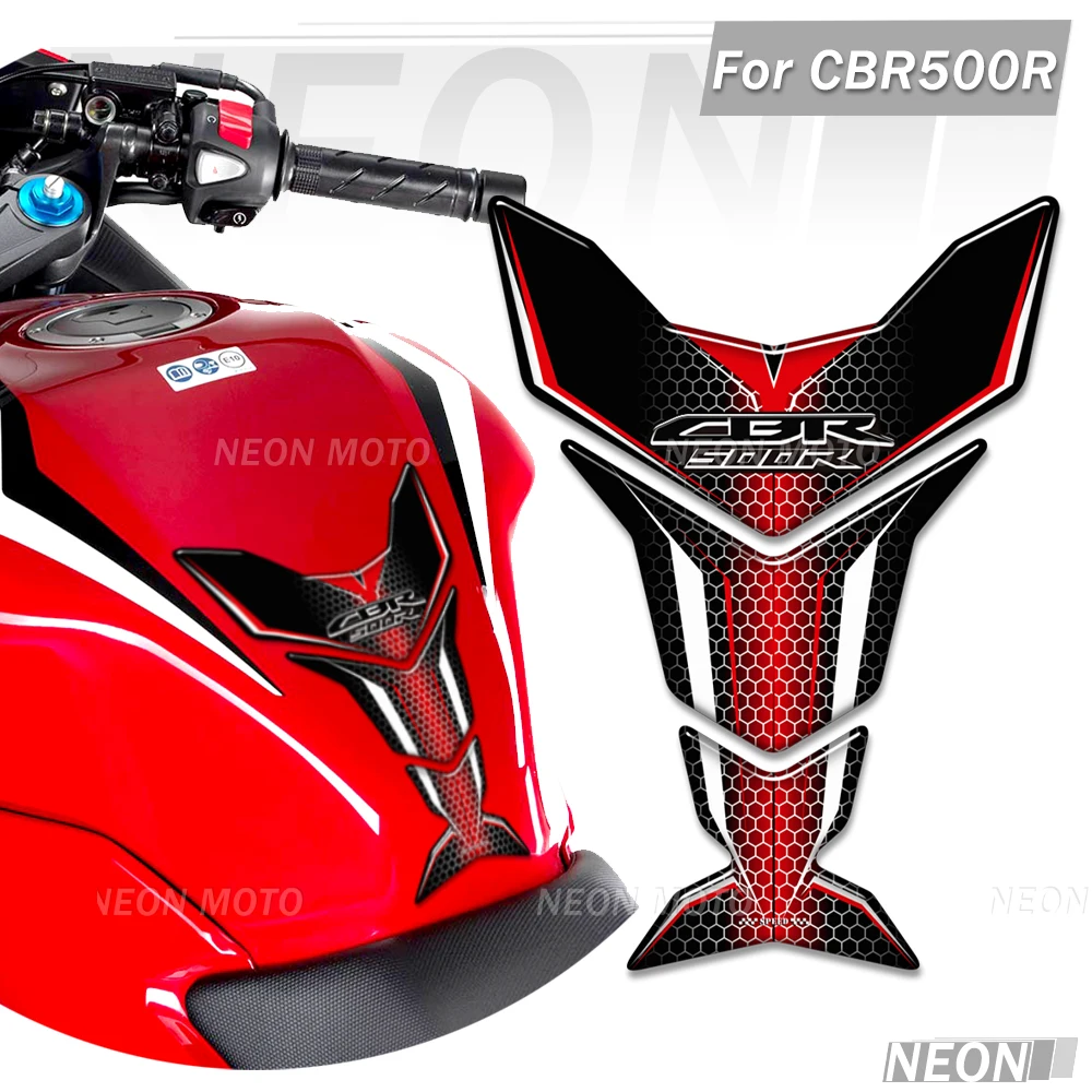 

Motorcycles 3D Stickers For Honda CBR 500 R CBR500R Fuel Tank Pad Sticker Cover Protector Waterproof Protective Anti-slip Decals