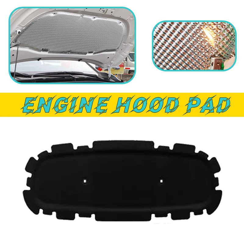 Car Engine Hood Pad For VW Volkswagen Virtus Polo Sedan 2018-2024 Heat Insulation Cotton Mats Fireproof Cover Sound Accessories