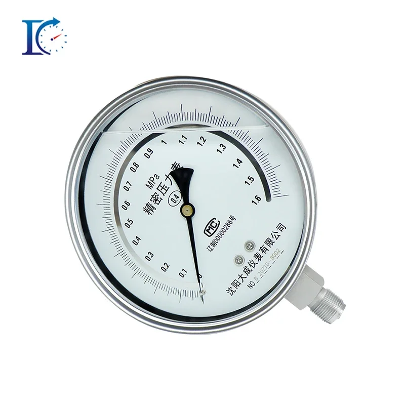 150mm All-Stainless Steel High-Precision Shock-Resistant Oil-Filled Spring Tube Industrial Instrument Pressure Gauge