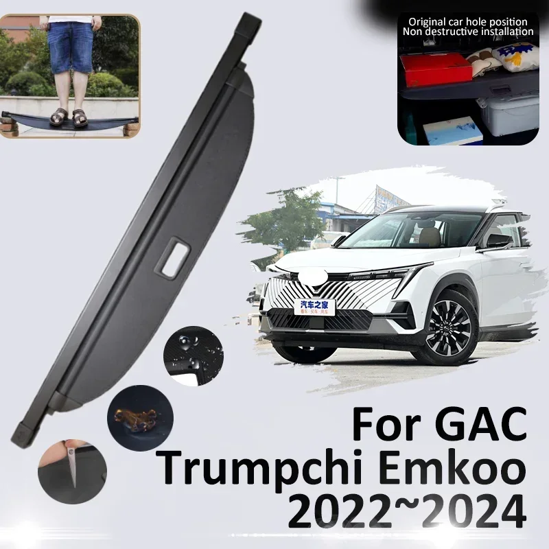 

Car Trunk Cargo Cover For GAC Trumpchi Emkoo 2022 2023 2024 Car Rear Racks Curtain Tray Security Pad Shielding Shade Accessories