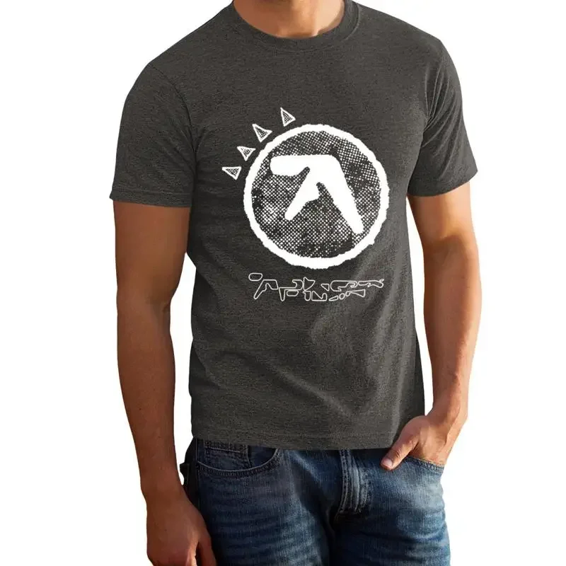 Vintage Feel Aphex Twin Merch Faded Grey Color Rock Band T Shirt 103168Gg
