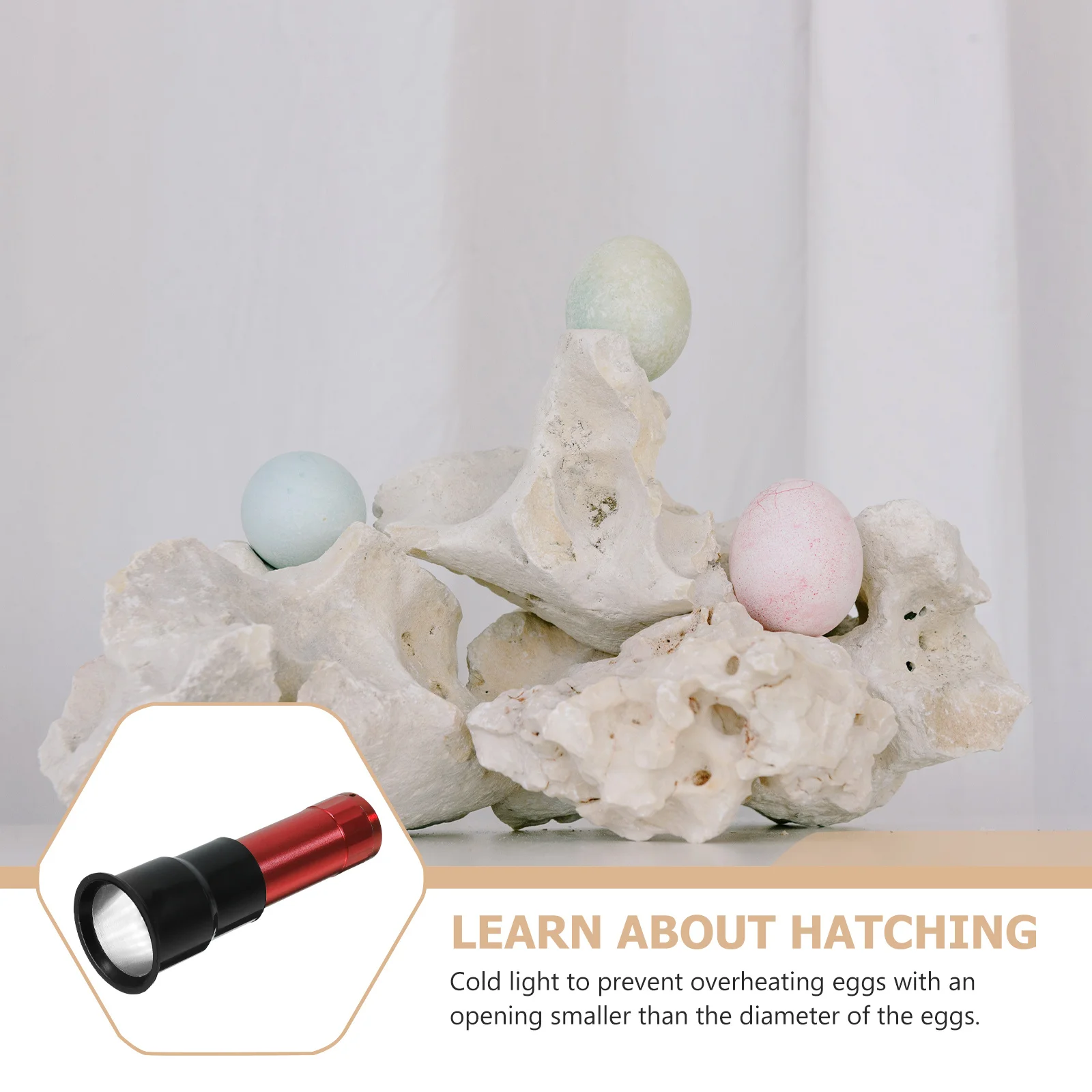 

Egg Incubation Candler Lamp Handheld Cold Light Device for Checking Fertility in Chicken Quail Eggs Poultry Farm Tester