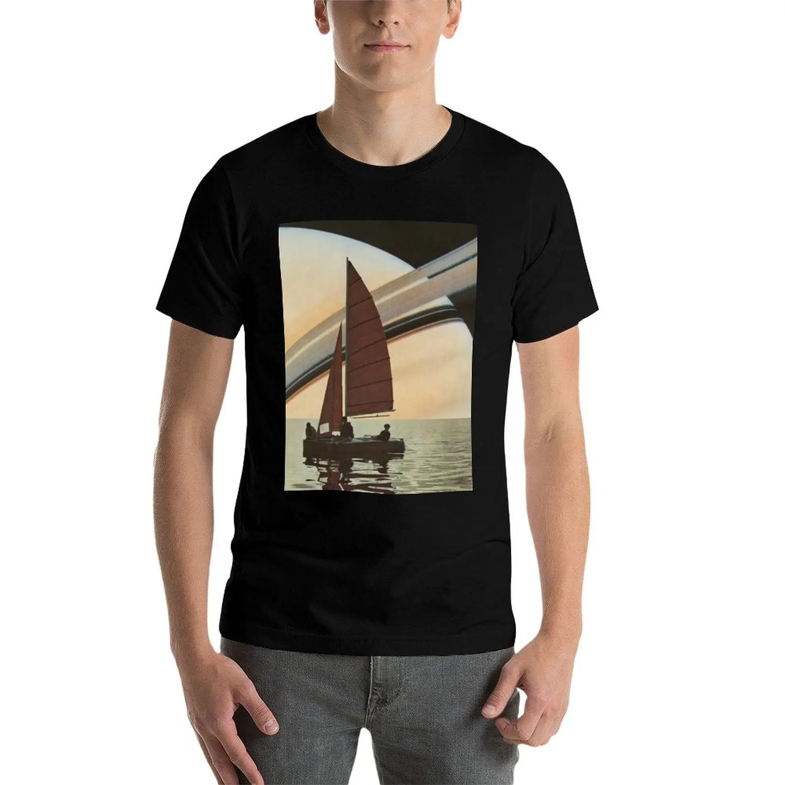 Sailing to Saturn T-Shirt g man t shirts for men t shirt man designer t shirts for man cotton soft T-Shirt