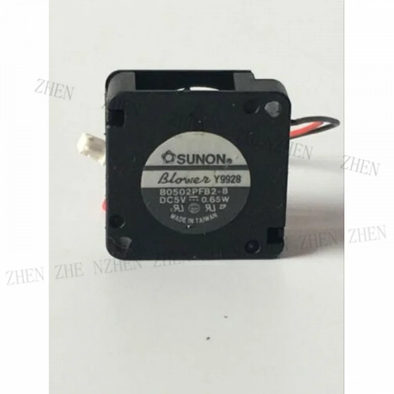 S+ 1PCS Mini Ventilador Soplador 2 pines B0502PFB2-8 25x25x10 2510 DC 5V 0.65W