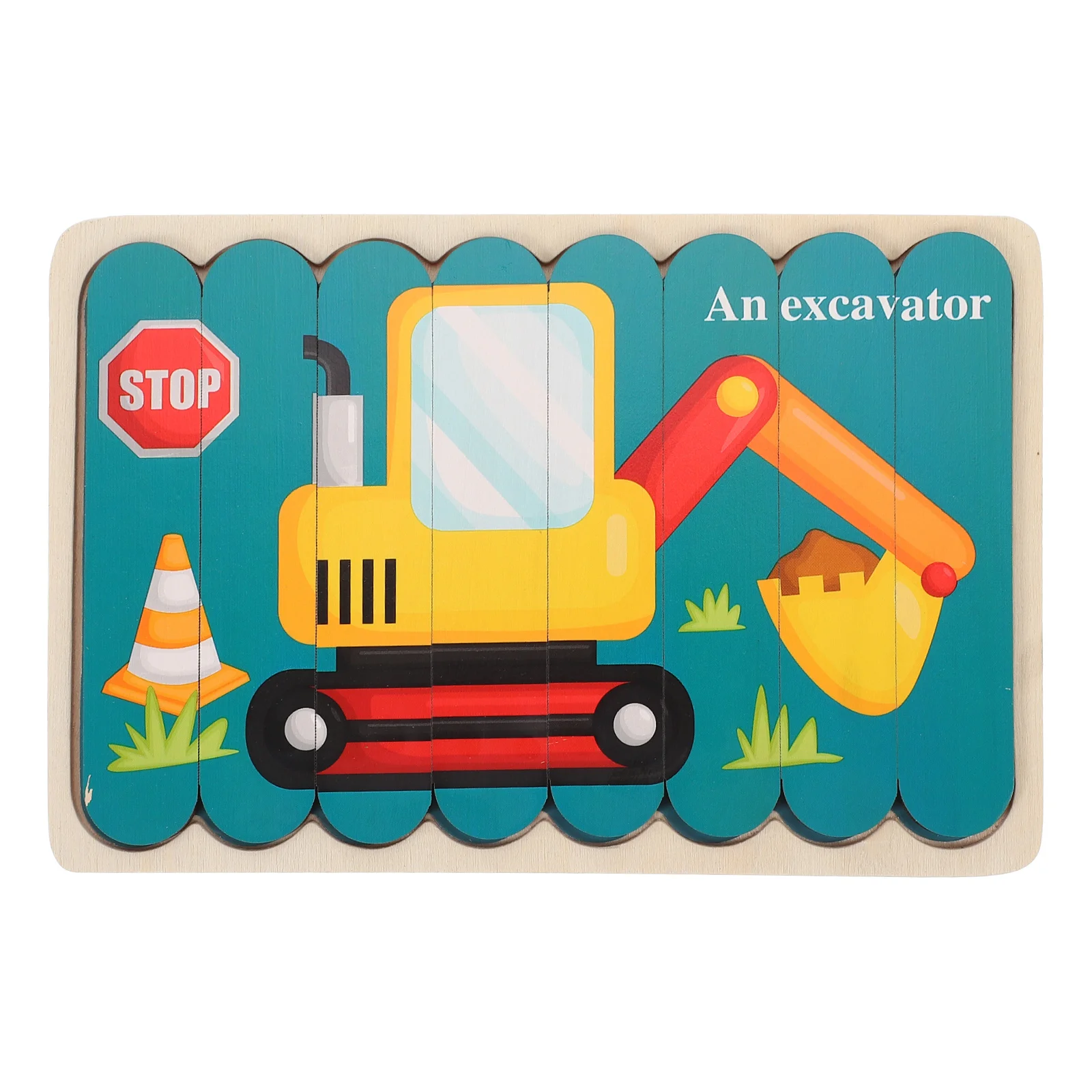 1 مجموعة أطفال الكرتون لغز التعليمية مطابقة كتلة المنطق التفكير ممارسة التعلم المبكر عصا خشبية لغز المعرفية