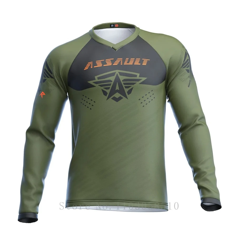

Assault Bike Wear Print Colorful Graphic JT Racing Jersey Fashion Cool Outdoor Motorcycle Riding Sports T-Shirt Crew Neck Top