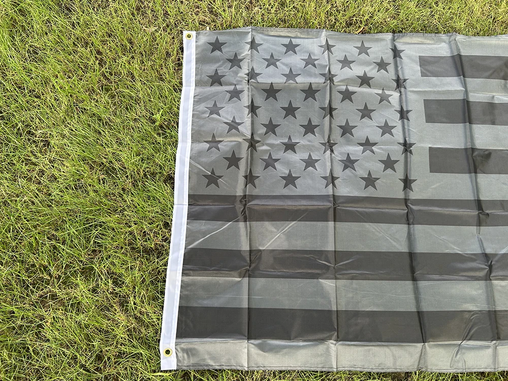 علم السماء العلم الأمريكي الأسود 90x150 سنتيمتر بوليستر عالي الجودة معلق جميع العلم الأمريكي الأسود للزينة #3