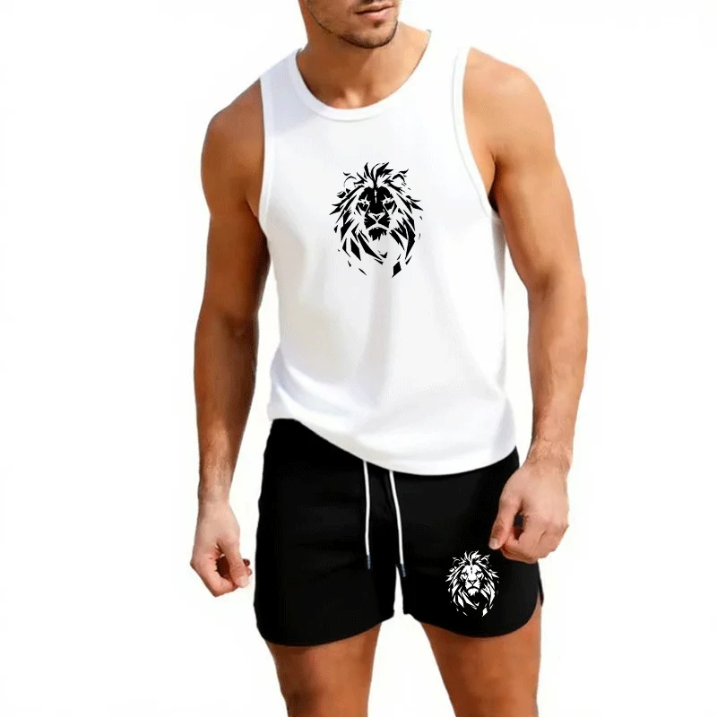 

This men’s short-sleeve suit set blends casual comfort with modern style. fabric a sharp, neat look.
