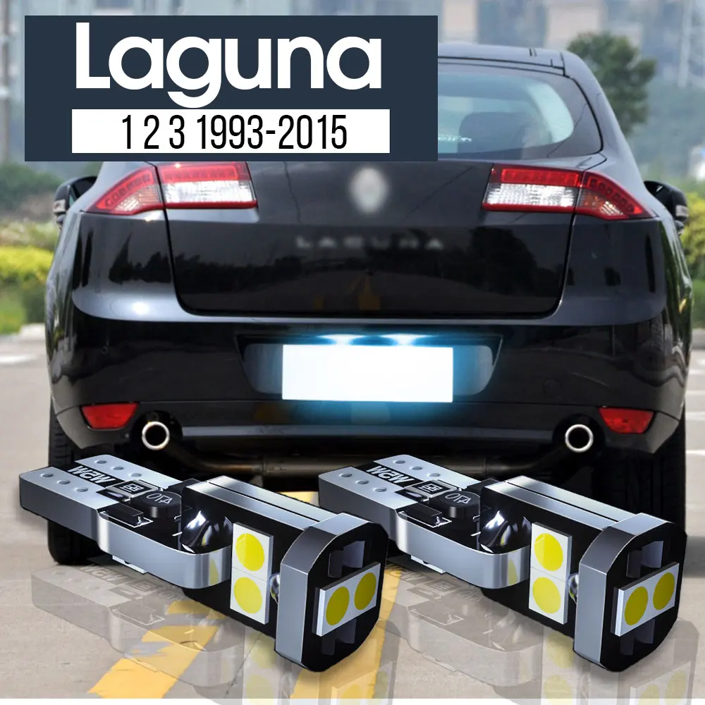 

2pcs LED License Plate Light Lamp Canbus Accessories For Renault Laguna 1 2 3 1993-2015 2007 2008 2009 2010 2011 2012 2013 2014