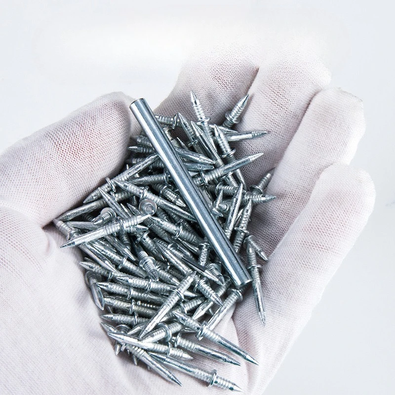 

50-100-200Pcs Invisible Nails Double Head Tacks Anti Rust Coating Expansion Screws for Baseboard Wood Wall Paneling Installation