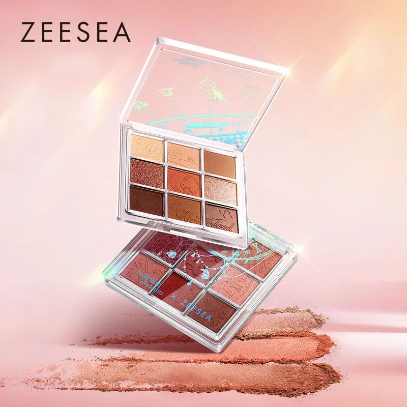 9 ألوان ZEESEA Alice Eyeshadow Palette ماتي بريق المهنية مقاوم للماء طويلة الأمد ظلال العيون يشكلون لوحة