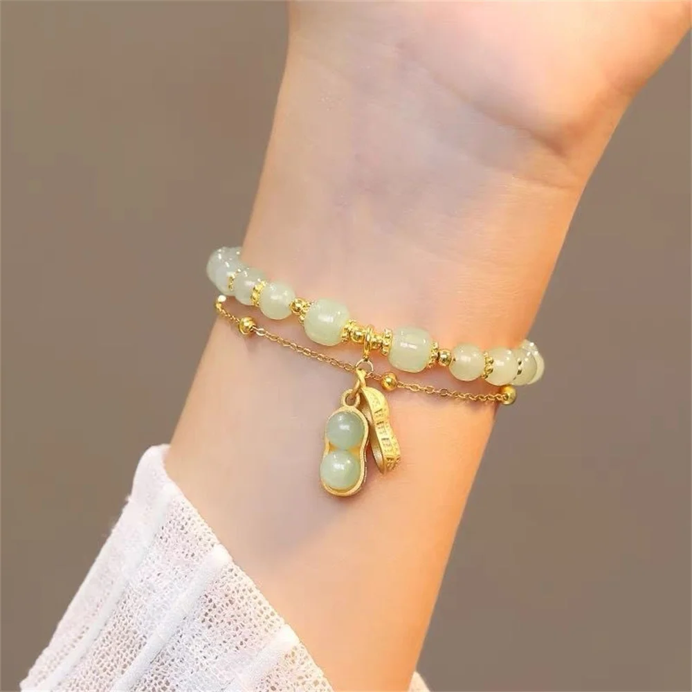 Fashion New Girlfriend Peanut Double-layer Bracelet Female Gift High-quality Temperament Bracelet Jewelry  Bracelet Gift